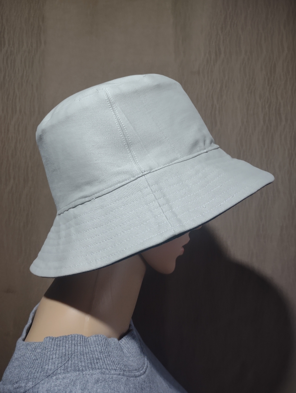 Handmade Upcycled Denim Versatile Reversible Sun Bucket Hat - Picture 8 of 12